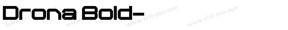 Drona Bold字体转换